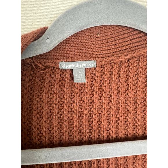 Charlotte Russe Brown Open Front Cardigan Size Small - Picture 4 of 4